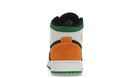 Air Jordan 1 Mid SE White Laser Orange Lucky Green