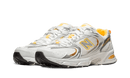 New Balance 530 White Vibrant Apricot Silver Metallic