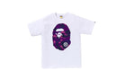 BAPE Color Camo Big Ape Head Tee White/Purple