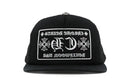 Chrome Hearts CH Hollywood Trucker Hat Black/Black