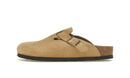 Birkenstock Boston Suede Latte Cream