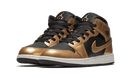 Air Jordan 1 Mid SE Metallic Gold Black
