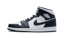 Air Jordan 1 Mid White Metallic  Gold Obsidian