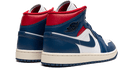 Air Jordan 1 Mid French Blue Gym Red