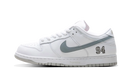 Nike SB Dunk Low Supreme 94 White Metallic Silver