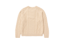 Life Cable Knit Sweater Rattan