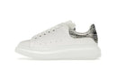 Alexander McQueen Oversized White Silver Croc