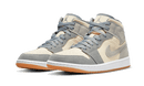Air Jordan 1 Mid Coconut Milk Particle Grey