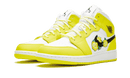 Air Jordan 1 Mid Dynamic Yellow Floral