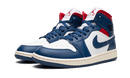 Air Jordan 1 Mid French Blue Gym Red