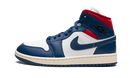Air Jordan 1 Mid French Blue Gym Red