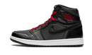 Air Jordan 1 Retro High Black Satin Gym Red