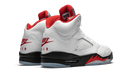 Air Jordan 5 Retro Fire Red Silver Tongue