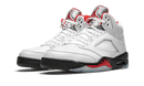 Air Jordan 5 Retro Fire Red Silver Tongue