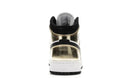 Air Jordan 1 Mid Metallic Gold Black White