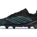 Chuteira Campo Adidas Predator Tongue 26 Elite FG Preto e Azul